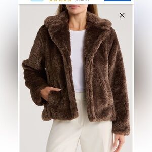 Elie Elie Tahari Faux Fur Coat